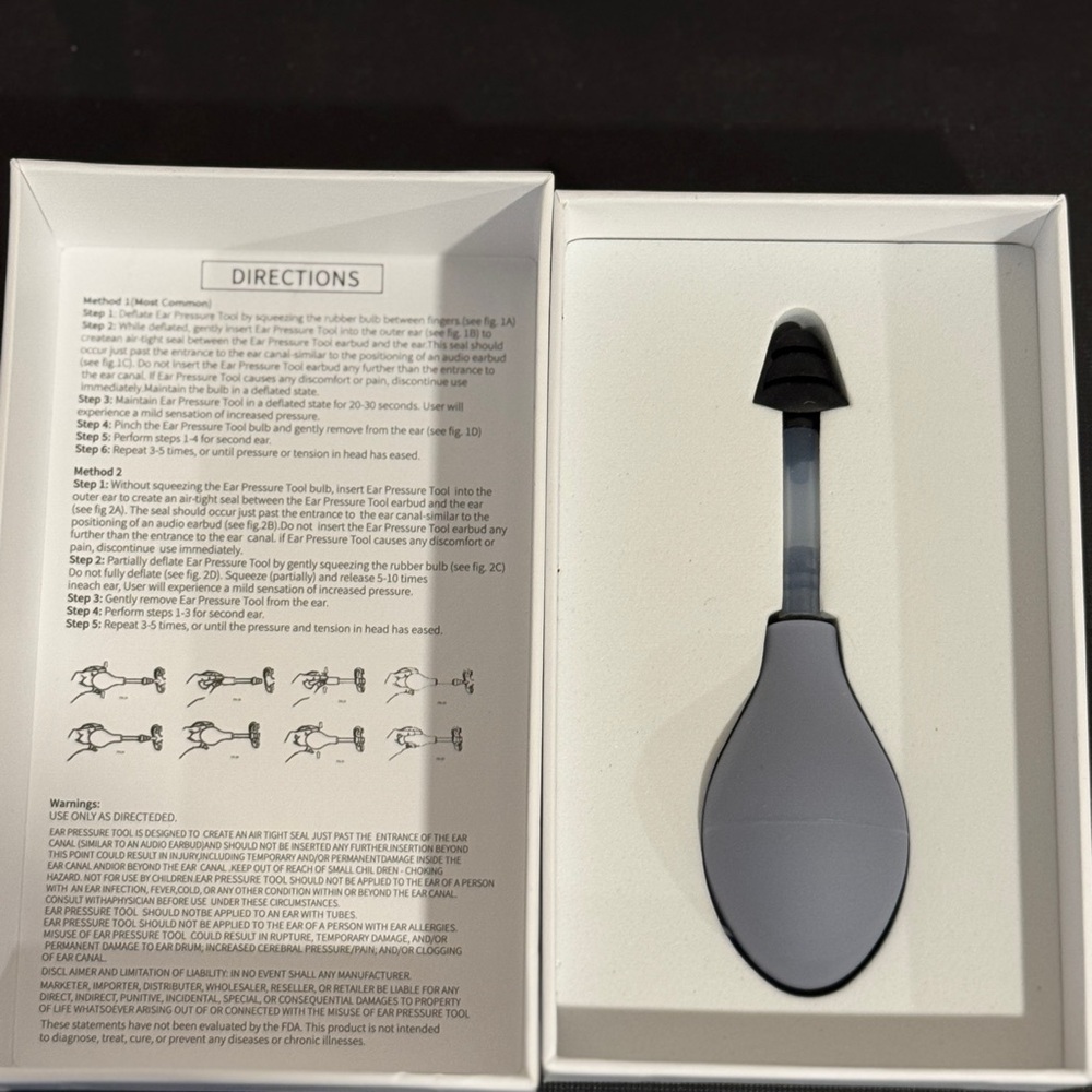 Ear Pressure Relief Tool Ear Pressure Ear Pressure Relief Device, NEW SEALED
